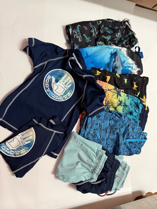Other - Kids Swim Trunks & (2x) Rash Guards